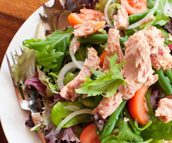 two carb side salad with protein