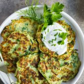 1-Carb Zucchini Fritters