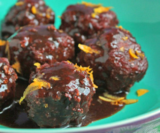Cranberry Orange Barbecue Meatballs