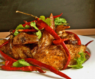Garlic Ginger Chili Wings