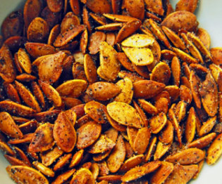 Indian Curried Pumpkin Seeds
