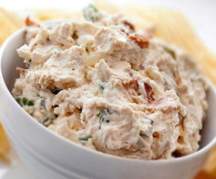 Low Carb Smoked Gouda and Bacon Scallion Dip