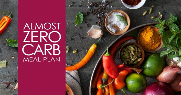 Almost Zero Carb Meal Plan | Low Carbe Diem