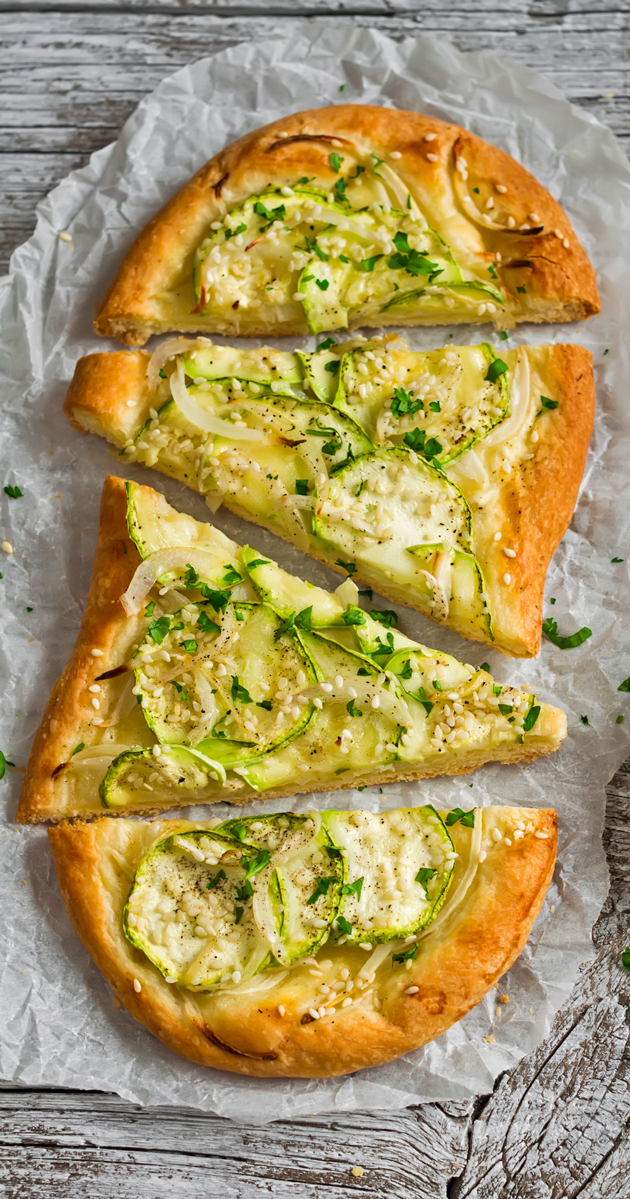 Fast Zucchini Keto Flatbread Low Carbe Diem